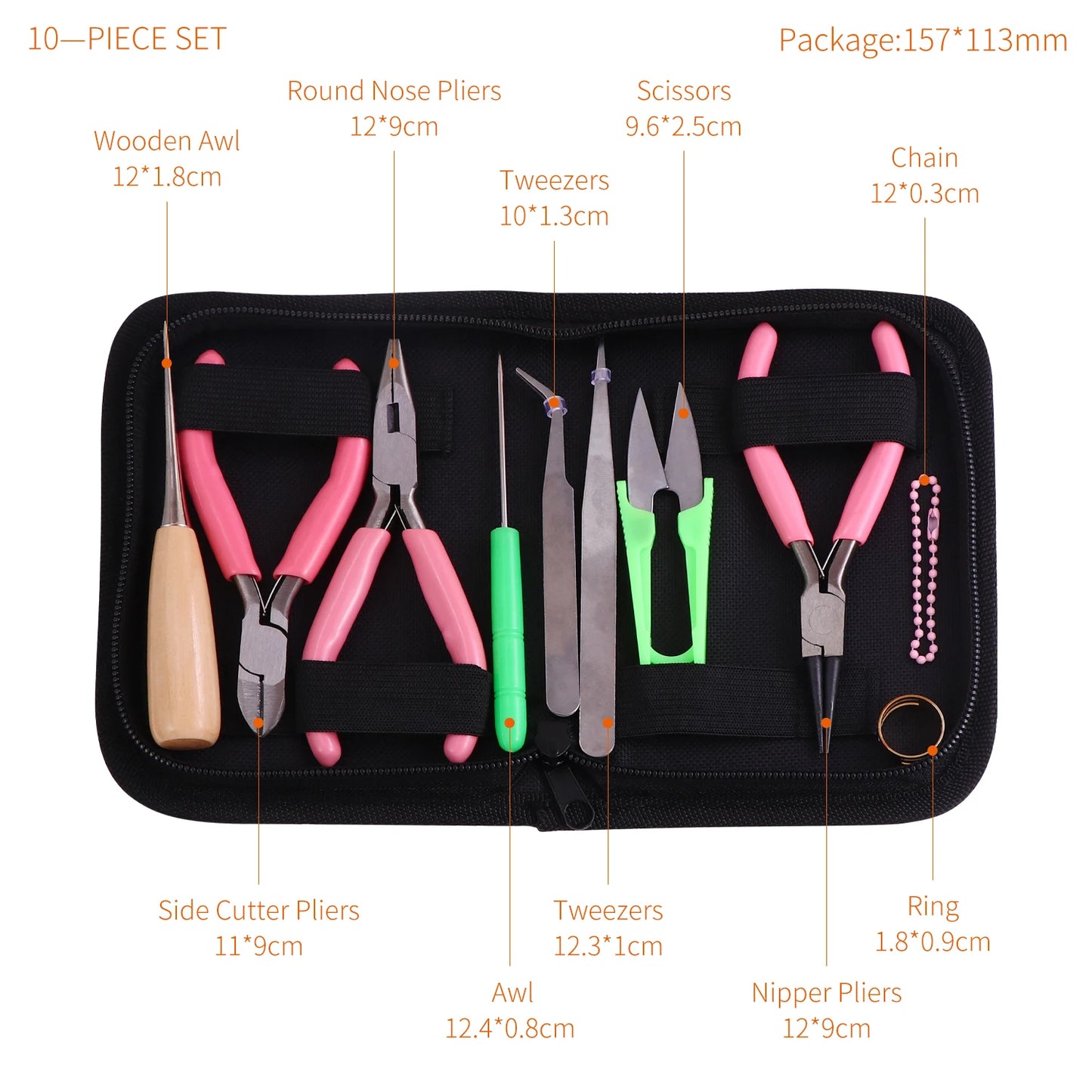 Hohe Qualität DIY Schmuck Machen Werkzeug Kits Zangen Sets Runde Nase Zange Seite Schneiden Zangen Draht Cutter Schere Perlen Pinzette So ist Leben