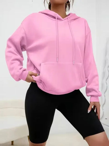 Lässiger kreativer Fleecepullover für Damen, Sweatshirt, Kapuzenpullover - So ist Leben