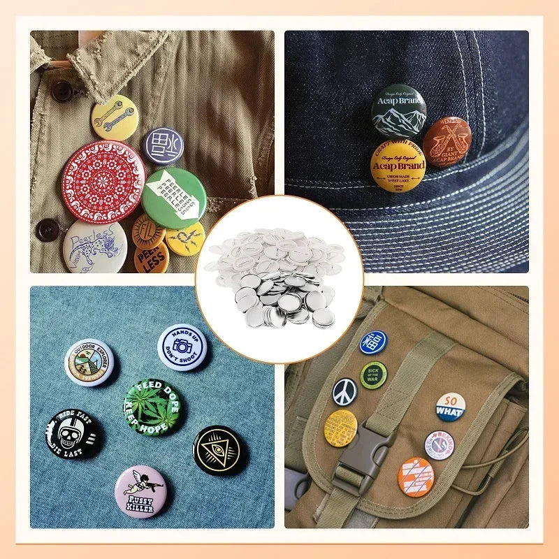 Button Badge Maker Formen DIY Pin Button Maker Pressmaschine Teile Abzeichen Punch Press Formen für Button Maker der Serie DC108 So ist Leben
