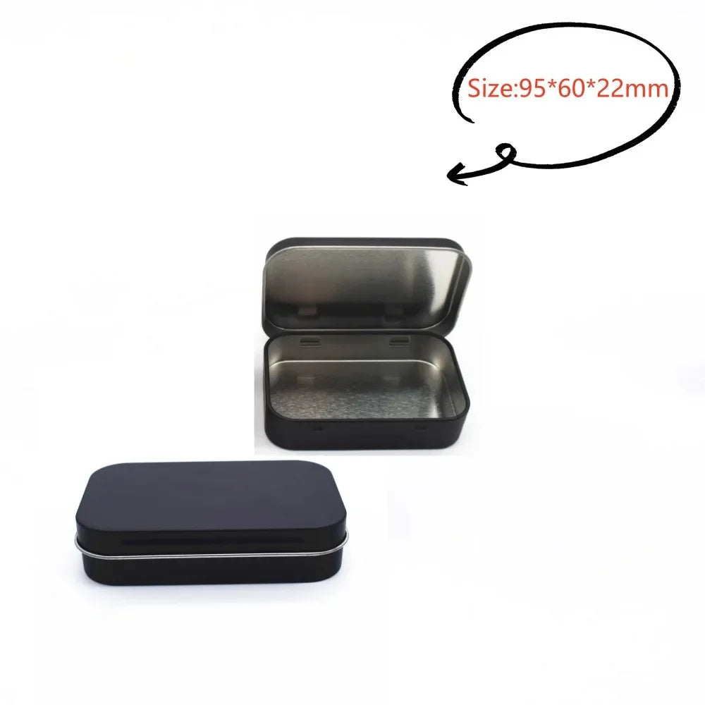 Neue quadratische Blech-Aufbewahrungsboxen Kleine Metall-Aufbewahrungsbox Silber Schmuck Schlüssel Münzen Metallbox Blechdose Hochzeit Süßigkeiten Aufbewahrungsdose So ist Leben