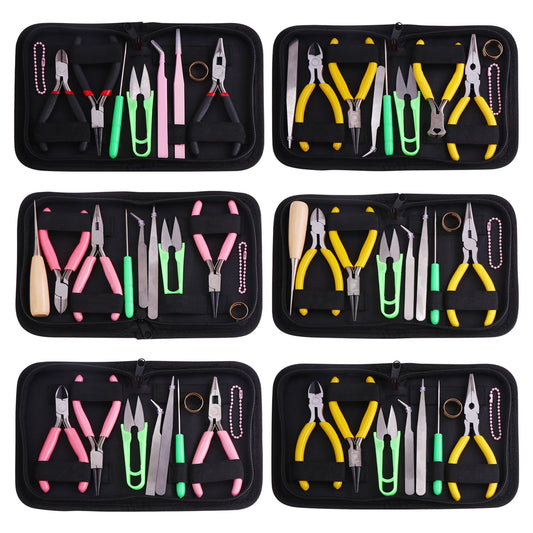 Hohe Qualität DIY Schmuck Machen Werkzeug Kits Zangen Sets Runde Nase Zange Seite Schneiden Zangen Draht Cutter Schere Perlen Pinzette So ist Leben