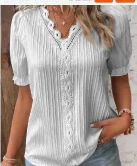 Kurzarm-Sommermode-Oberteile für Damen - So ist Leben