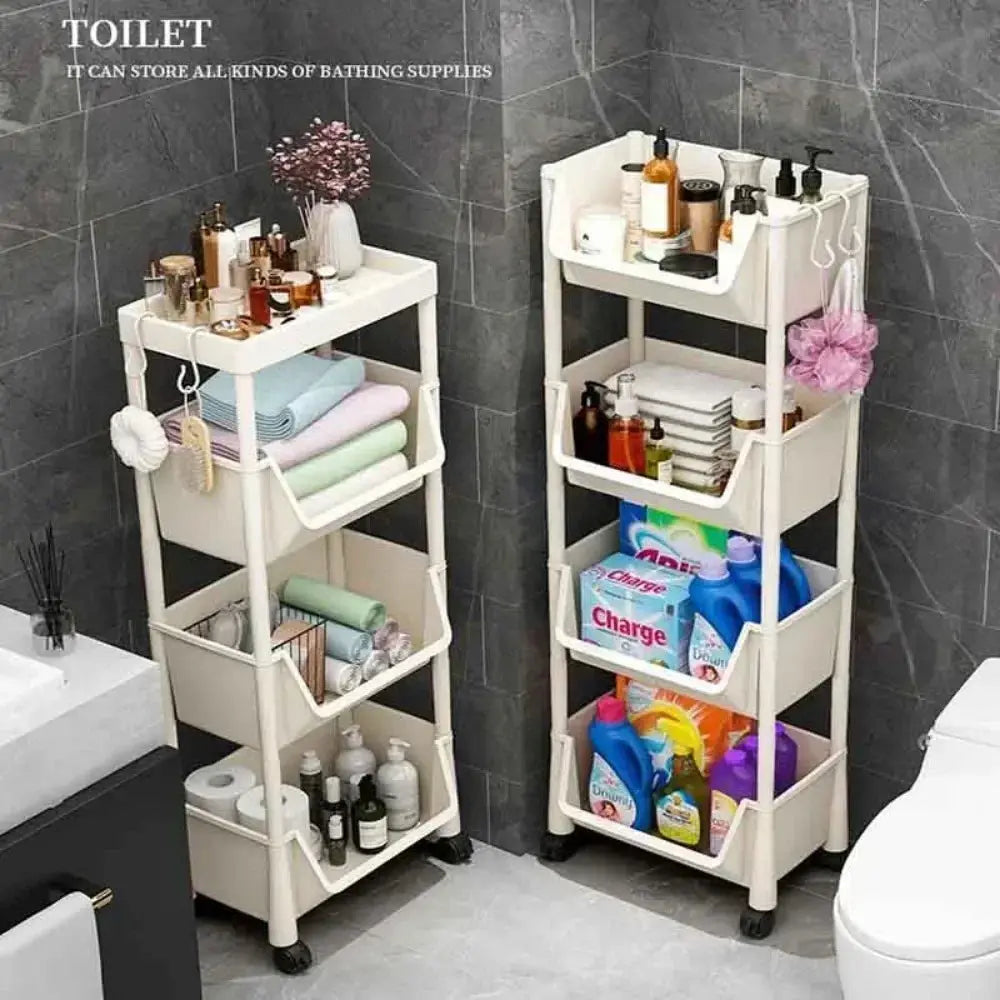 Trolley Bücherregal Küche Lagerregal Küche Ecke Schmaler Schlitz Lagerschrank Badezimmer Wohnzimmer Home Organizer - So ist Leben