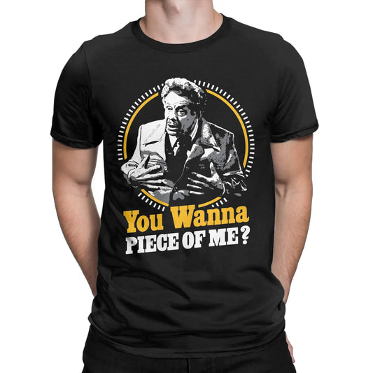 Willst du dich mit mir anlegen?“ Baumwoll-T-Shirt mit kurzen Ärmeln - So ist Leben