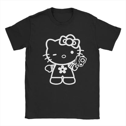 Männer Baumwollshirt mit modernem Grafikstil für Alltag