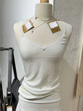 Weißes, ärmelloses Tanktop mit Spitzenbesatz für Damen, lässig, weiche Baumwolle, V-Ausschnitt, schmal geschnittene Westen, Vintage, süß, süß, Preppy-Stil, Camis So ist Leben