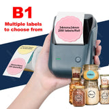 Original Niimbot B1 Etiketten drucker Farbe runde Aufkleber Handheld tragbare Bluetooth selbst klebende Etikettierung Business-Maschine klein So ist Leben