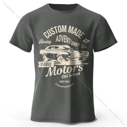 Motors Vintage Old School T-Shirt mit Grafikdruck - So ist Leben
