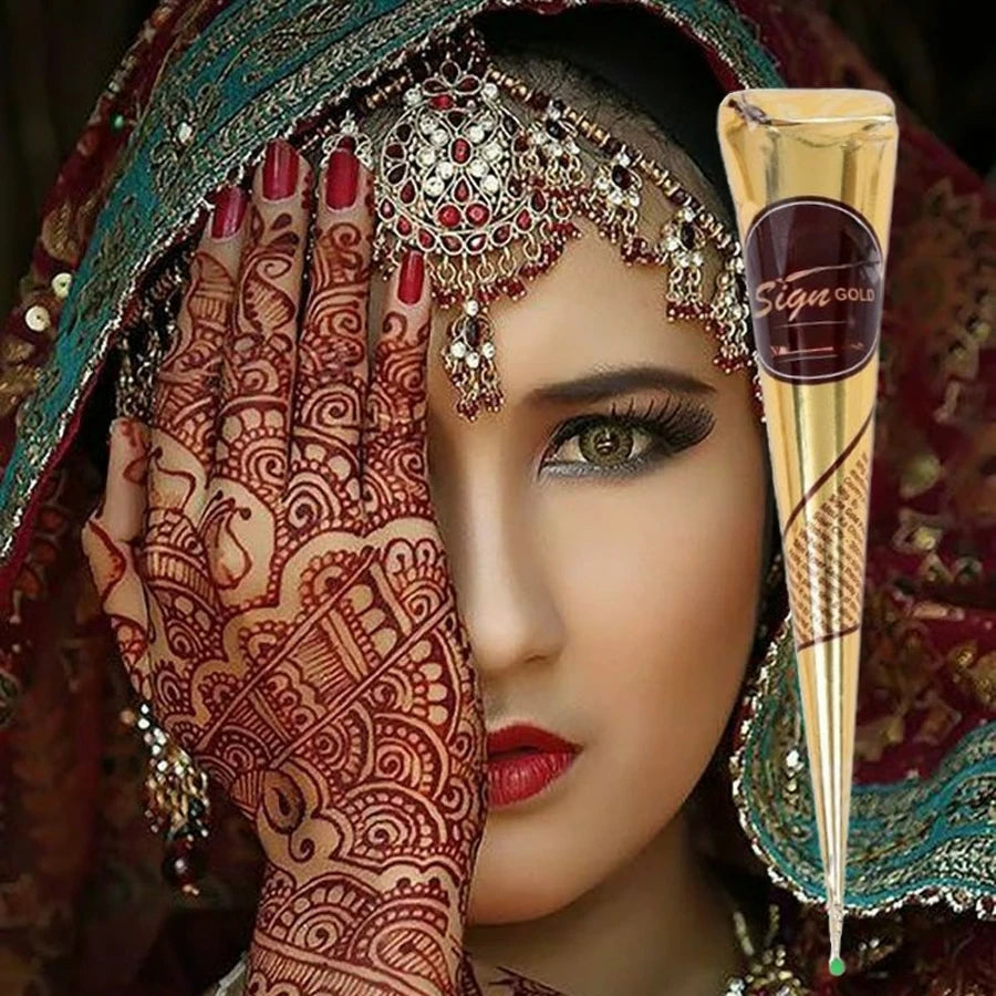 1/3 Stück Henna-Creme, braun, rot, Henna-Tattoo-Creme, temporäre Tätowierung, Henna-Tattoo-Creme semi-permanent So ist Leben