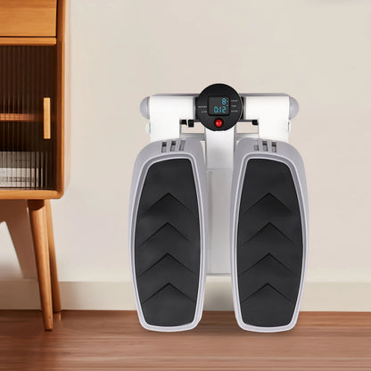 Fitness-Mini-Stepper, 150 kg, hydraulischer Fitness-Stepper mit LED-Bildschirm, Übungs-Stepgerät für Heimübungen So ist Leben