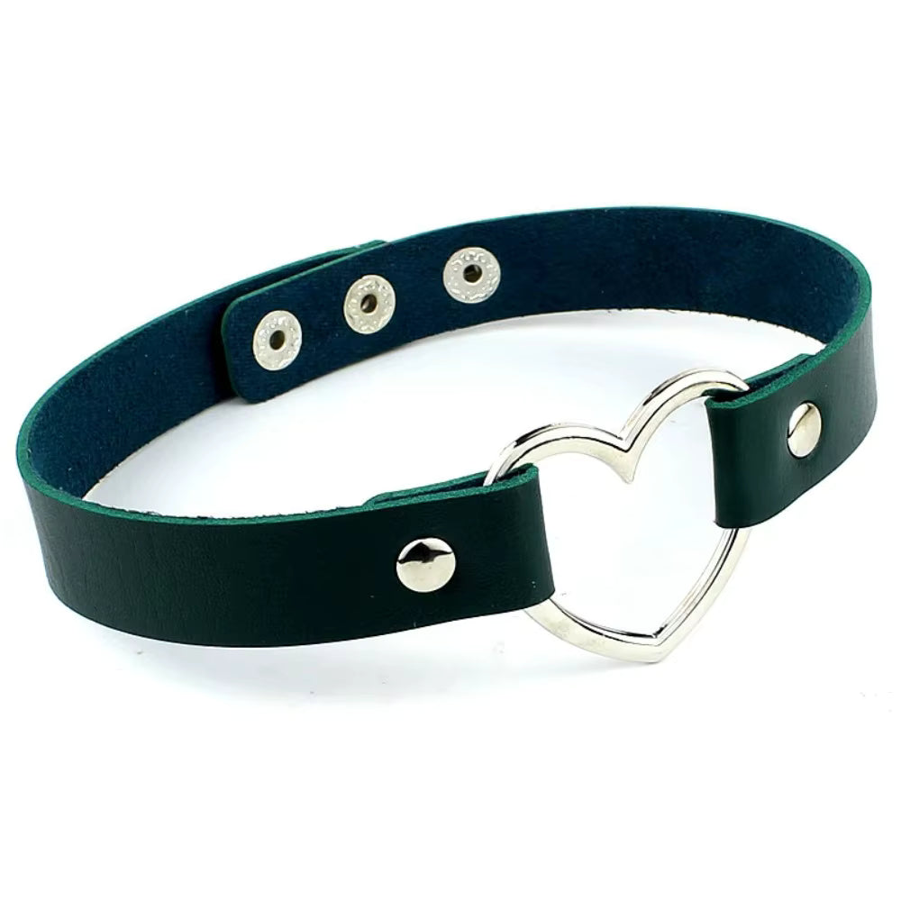 Punk Choker mit Herzdetail für kreative Persönlichkeiten So ist Leben