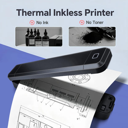 Marklife X8 Mini A4 Thermodrucker Bluetooth Fotos PDF Dokumentendruck Tintenlose Maschine für Büroarbeit Zuhause Schule Reisen So ist Leben