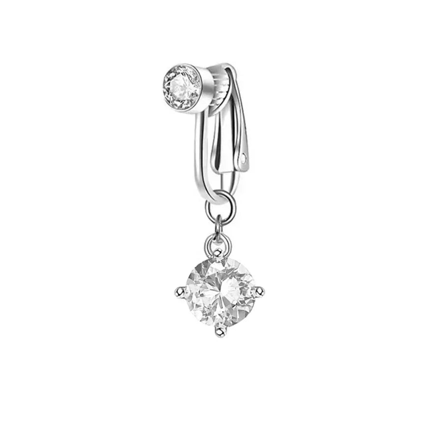 Clip On Bauchnabelring Schmetterling Kupfer Zirkon Rosa Fake Bauchnabelpiercing Nabelschnur Nabel Körperschmuck Trendiger Modestil So ist Leben
