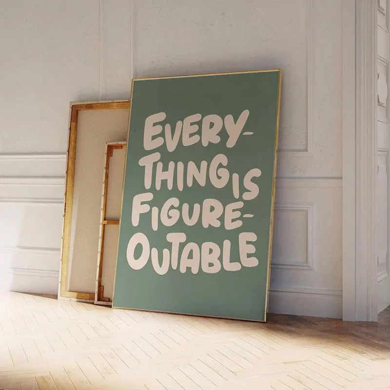 Inspirierendes Zitat Poster Wandkunst Motivierende Botschaft Einzigartige Geschenkidee - So ist Leben