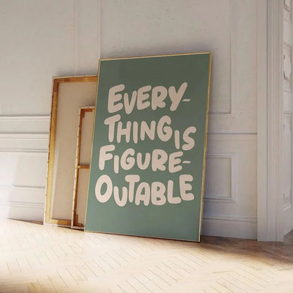 Inspirierendes Zitat Poster Wandkunst Motivierende Botschaft Einzigartige Geschenkidee - So ist Leben