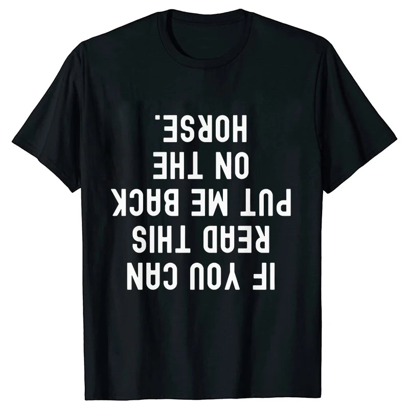 New Fashion Men Women T Shirt Horse Heartbeat Design Adults Children's Clothing Fashion Harajuku Horse Lover Tee T-Shirt Gifts So ist Leben