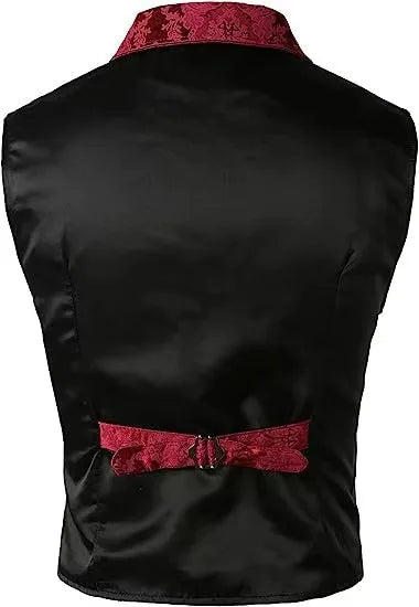 Mittelalterliche Gothic-Weste für Herren Vintage Steampunk-Weste Viktorianisches Kostüm Renaissance-Piratenjacke So ist Leben