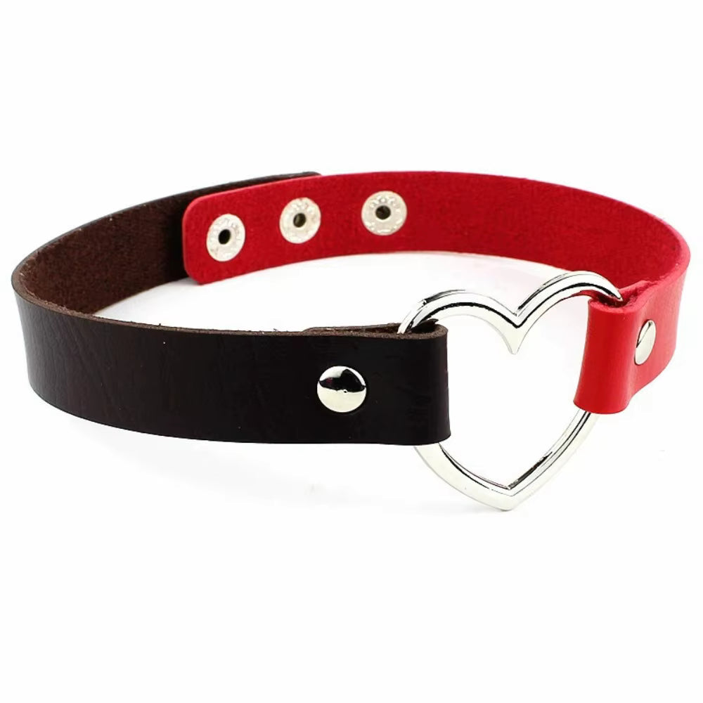 Punk Choker mit Herzdetail für kreative Persönlichkeiten So ist Leben