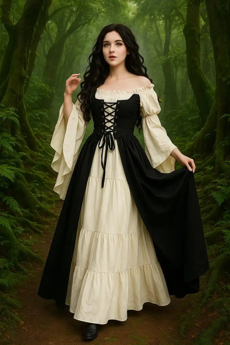 Cosplay Damen Mittelalter Renaissance Kostüm Cosplay Über Anzug Kleid Weste Victoria Prinzessin Steam Punk Strap So ist Leben