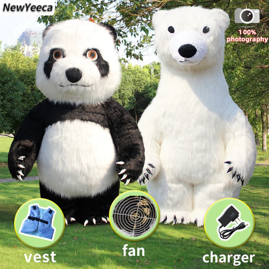 Großer Panda Eisbär Maskottchen Cosplay Kostüme - So ist Leben