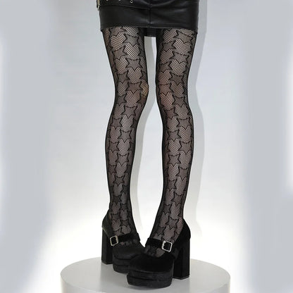 Gothic Leggings mit floralem Muster - So ist Leben