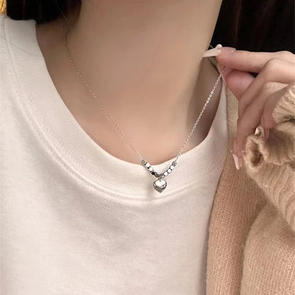 Kpop Mode einfache Stern Herz Wasser tropfen Anhänger Halsreif Schlüsselbein Kette Halskette Hals Schmuck Frauen Männer ästhetisch 2k Accessoires So ist Leben