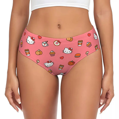 Hello‑Kitty Slip mit mittelhoher Form im Sanrio Stil