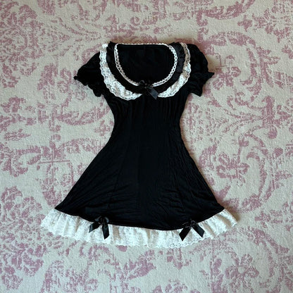 Y2k Kleidung Weißes Minikleid Frau Kleidung Gothic Kleid Harajuku Partykleider Grafik Rock Punk Goth Emo Kurze Damen Sommer So ist Leben