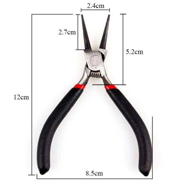 Hohe Qualität DIY Schmuck Machen Werkzeug Kits Zangen Sets Runde Nase Zange Seite Schneiden Zangen Draht Cutter Schere Perlen Pinzette So ist Leben