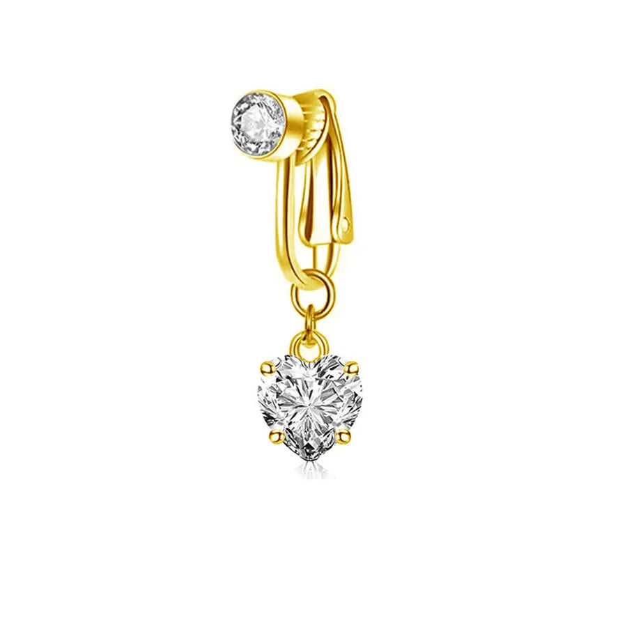 Clip On Bauchnabelring Schmetterling Kupfer Zirkon Rosa Fake Bauchnabelpiercing Nabelschnur Nabel Körperschmuck Trendiger Modestil So ist Leben