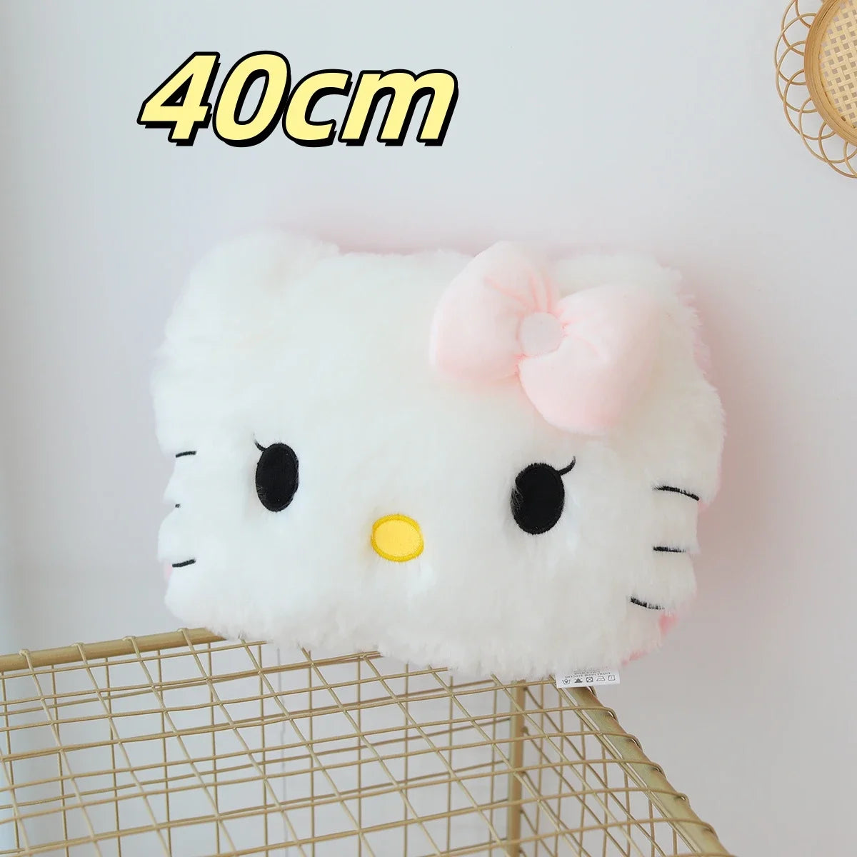 Sanrio Bequeme Hello Kitty Plüschtiere, weiches Umarmungskissen, gefülltes Anime-Rückenkissen, Sofa, Bett, große Plüschtiere, Weihnachtsgeschenk für Mädchen So ist Leben