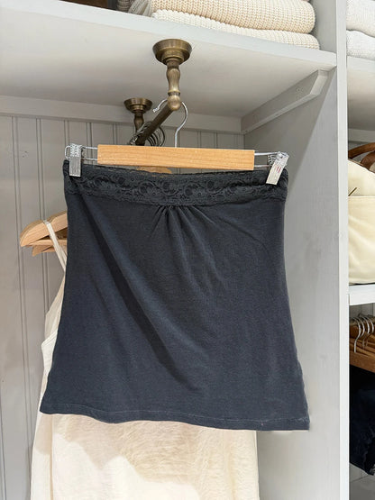 Spitze Trim Liebsten Tops Frauen Baumwolle Weiche Schlanke Weiß Sexy Ärmellose Leibchen Süße Nette Chic Tank Tops Y2K So ist Leben