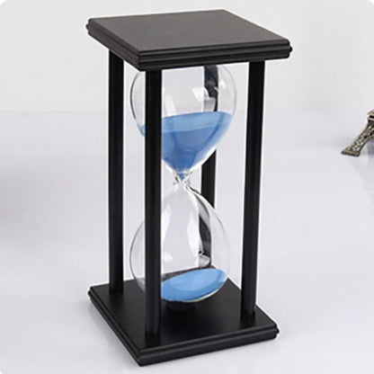 60/30 Minuten Sanduhr Sanduhr Vintage Sanduhr Schwarz Holz Sanduhr Timer für Zuhause Desktop Klassenzimmer Wohnzimmer Dekor So ist Leben