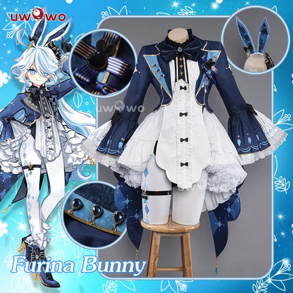 LAST BATCH UWOWO Exklusives Furina Cosplay Genshin Impact Fanart Furina Niedlicher Häschenanzug Cosplay-Kostüm So ist Leben