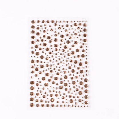 Selbstklebende Gesicht Dekoration Strass Aufkleber Musik Festival Halloween Party Telefon Kristall Aufkleber Kunst DIY Diamant Aufkleber So ist Leben