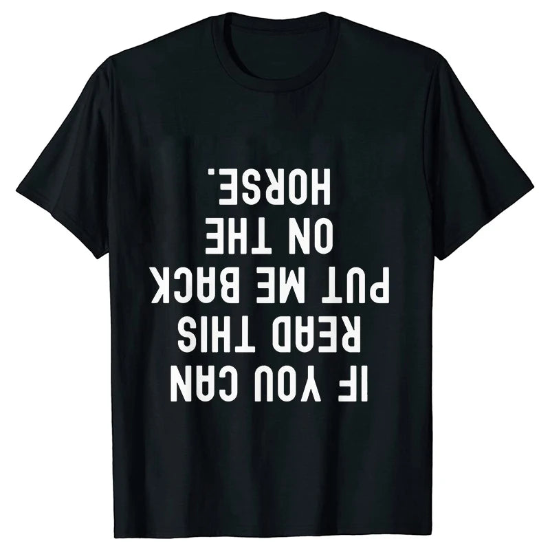 New Fashion Men Women T Shirt Horse Heartbeat Design Adults Children's Clothing Fashion Harajuku Horse Lover Tee T-Shirt Gifts So ist Leben