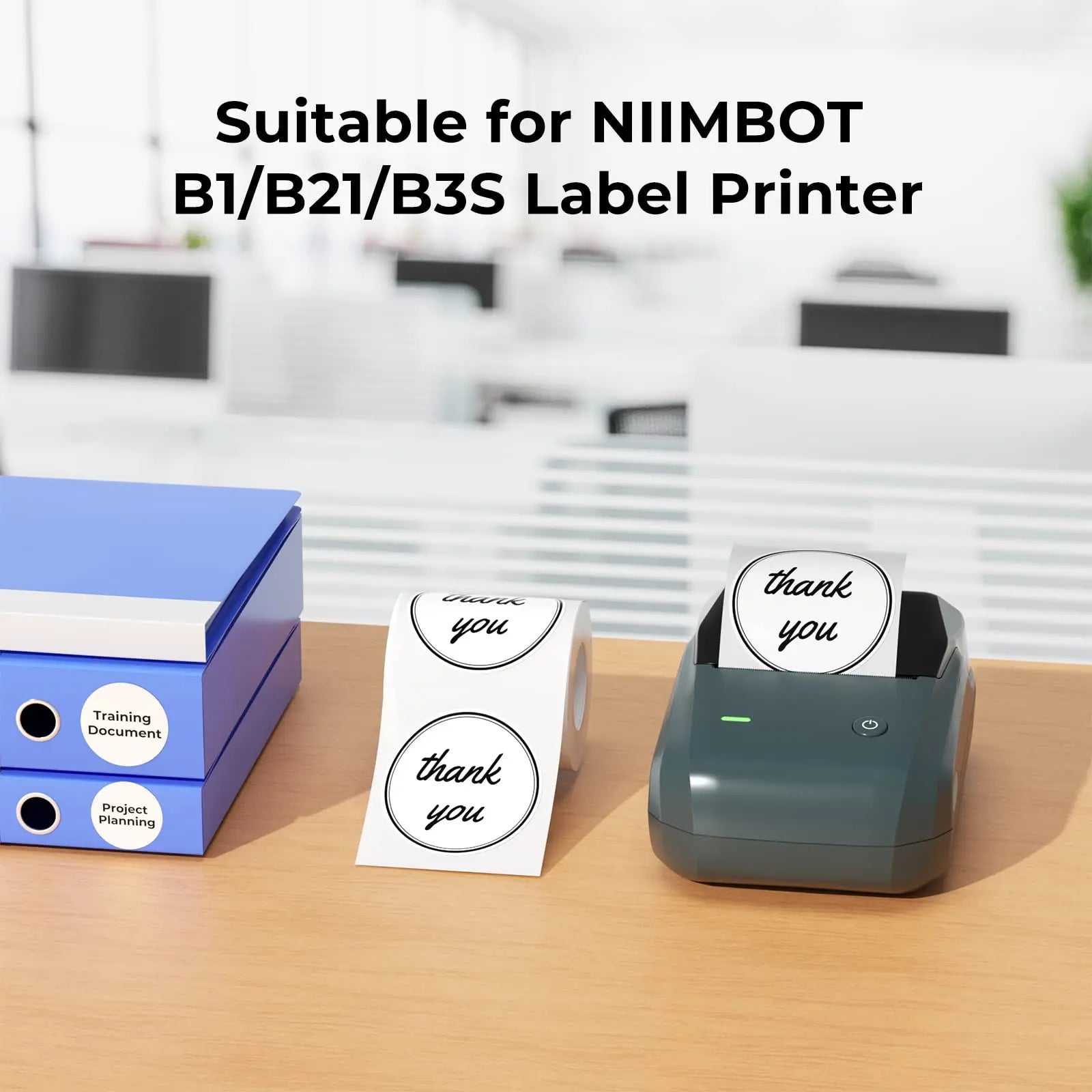 2 Rollen Niimbot B1 B21 B3S Etiketten-selbstklebendes Aufkleberpapier für Etikettendrucker, automatisches Klebepapier, Namenskarte, stationäre Markierung So ist Leben