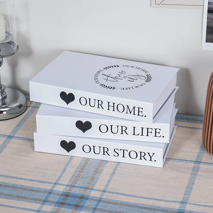 Wohnzimmerdekoration Designerbücher Couchtisch-Ornamente - So ist Leben