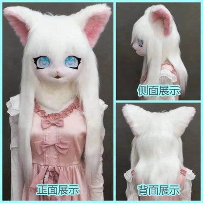 Furry Kig Kigurumi Tier Katze Kaninchen Puppe Tier Maske - So ist Leben