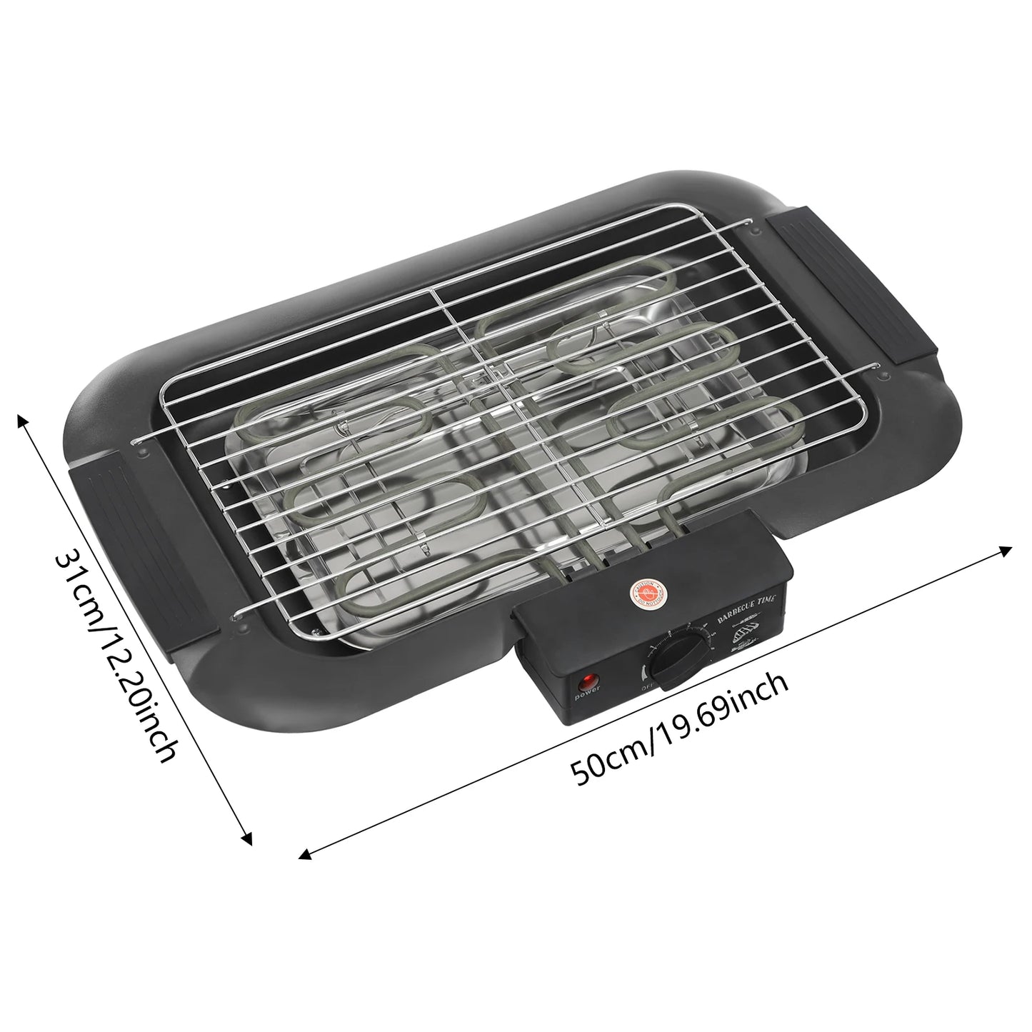 Elektrogrill, 2000 W, 6 Gänge, elektrischer Tischgrill, leichter Arbeitsplatten-Grill So ist Leben