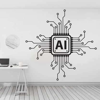 Technologie AI Vinyl Wand Aufkleber Platine Computer Es Wand Aufkleber - So ist Leben