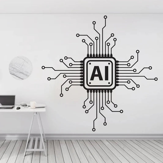 Technologie AI Vinyl Wand Aufkleber Platine Computer Es Wand Aufkleber - So ist Leben
