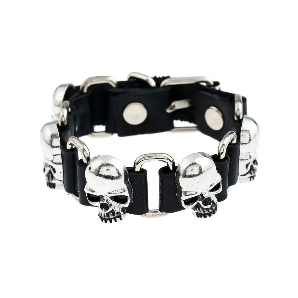 Punk Niet Stern PU Leder Armband Für Frauen Männer Hip Hop Gothic Dark Girl Rock Schmuck Anhänger Liebe Kette Hip Hop Zubehör So ist Leben