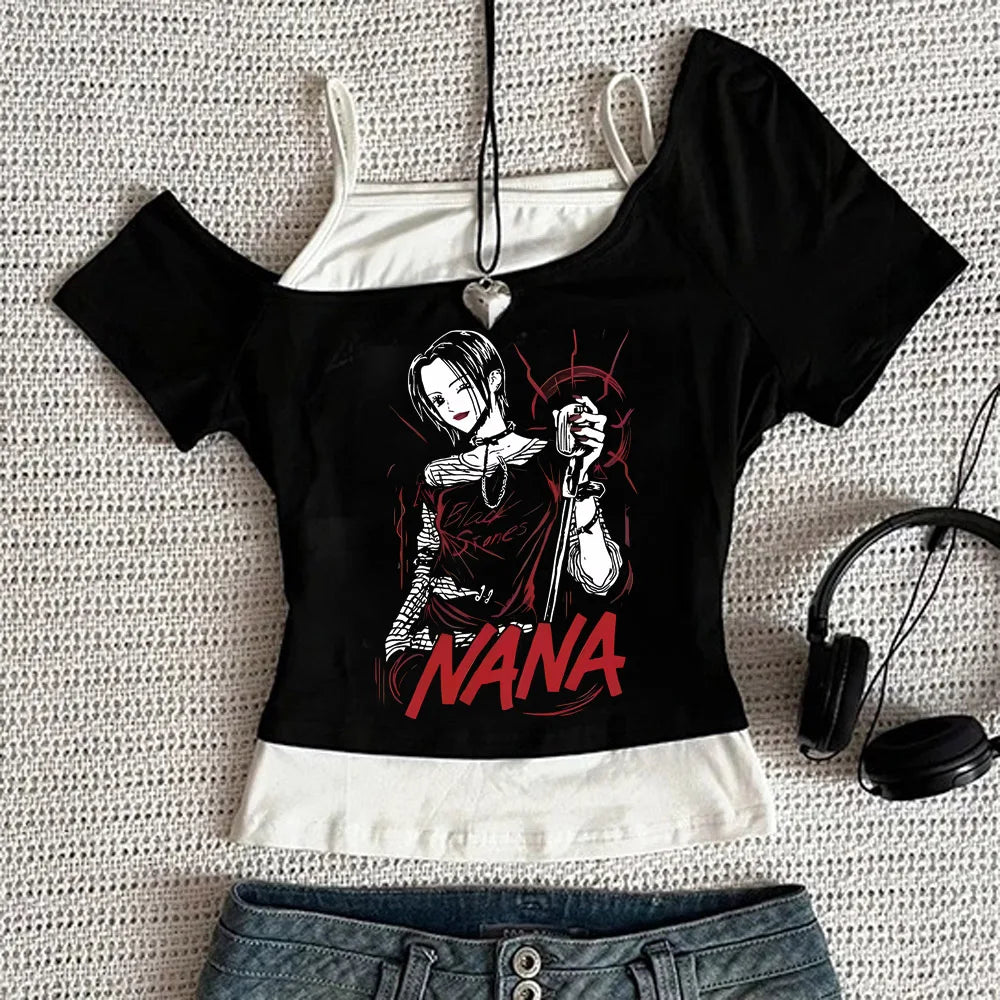 Y2k Nana Osaki Grafik T Shirts Casual Harajuku Streetwear Japanische Kleidung Mode Rock Punk Ärmellose Tanks Camis So ist Leben