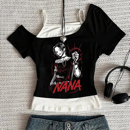 Y2k Nana Osaki Grafik T Shirts Casual Harajuku Streetwear Japanische Kleidung Mode Rock Punk Ärmellose Tanks Camis So ist Leben