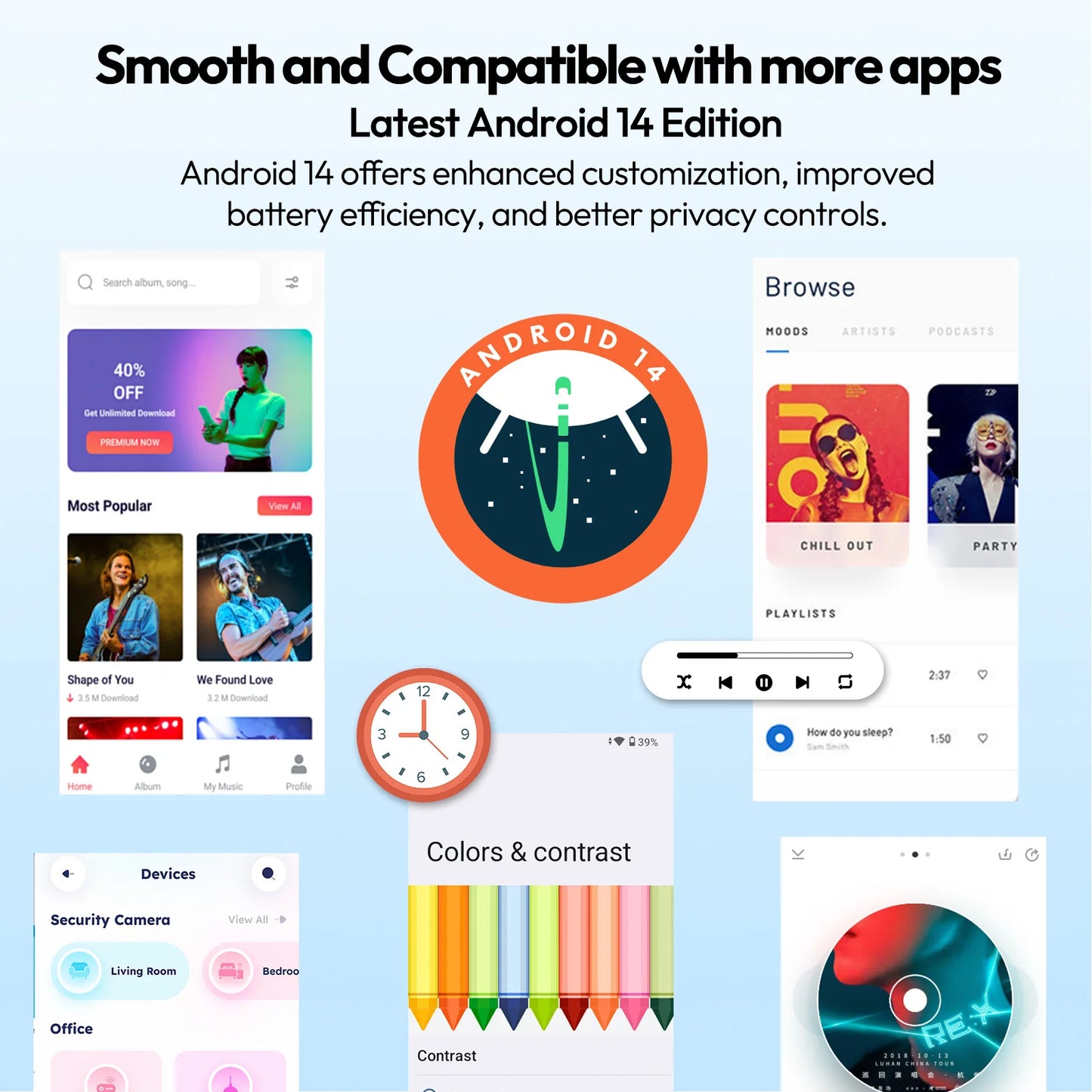 XGODY X32 Android 14 Smartphone 5,5 Zoll Dual-SIM Octa-Core 4GB+16GB Mobiltelefon 2850mAh 5+5MP 4G-Netzwerk Gesichtserkennung Handy So ist Leben