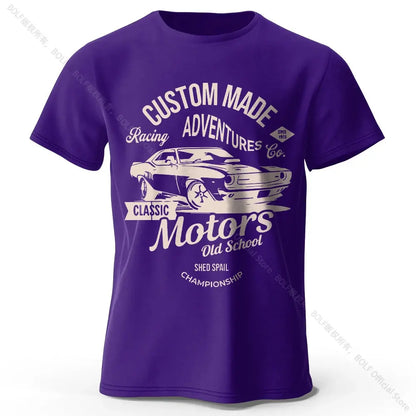 Motors Vintage Old School T-Shirt mit Grafikdruck - So ist Leben