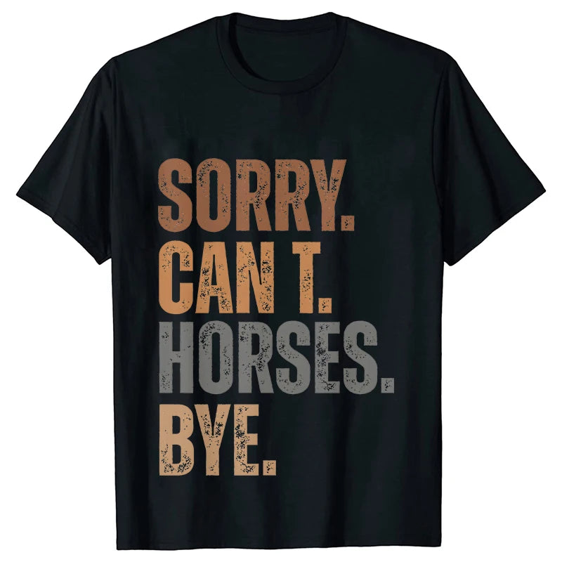 New Fashion Men Women T Shirt Horse Heartbeat Design Adults Children's Clothing Fashion Harajuku Horse Lover Tee T-Shirt Gifts So ist Leben