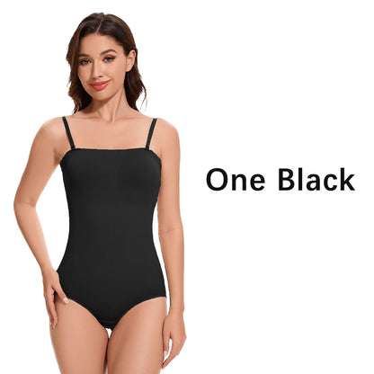 Molasus Abnehmen Trägerlosen Body Off Schulter Frauen Shorts Shapewear Bauch-steuer Body Shaper Sexy Fajas Unterwäsche Bodys So ist Leben