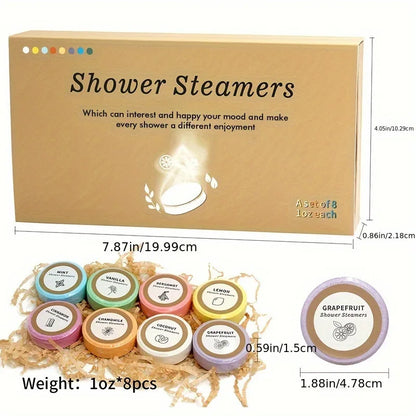 8-teiliges Badesalz-Tabletten-Set, natürliches, entspannendes Spa-Badesalz für die Badewanne, Körperpflege, geeignet für Frauen und Männer, Zuhause & Hotel So ist Leben